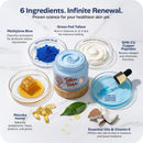Copper Peptide GHk-Cu & Methylene Blue Infused Whipped Grass Fed Tallow Balm, Fine lines, Wrinkles, Eczema, Acne, Full body Moisturizer, For All Skin, With Organic Ingredients (1.7oz) Infinity Warehouse