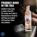 Saniderm Foaming Tattoo Soap (8.45oz Home Size) – Gentle Soap for Tattooed Skin, Infused with Antimicrobial Colloidal Silver, Aloe Vera, and Nourishing Sea Buckthorn Oil Infinity Warehouse