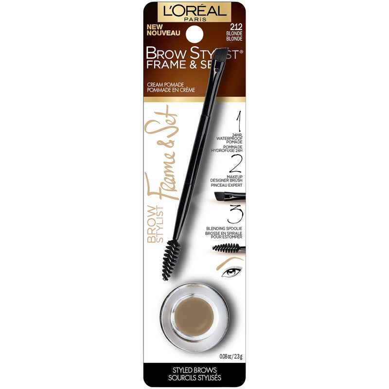 L'Oreal Paris Brow Stylist Frame and Set, Blonde, 0.08 oz. L'Oréal Paris
