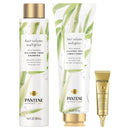 Pantene Shampoo and Conditioner Set Plus Hair Mask Rescue Shot Treatment, with Bamboo, Nutrient Blends Hair Volume Multiplier Infinity Warehouse