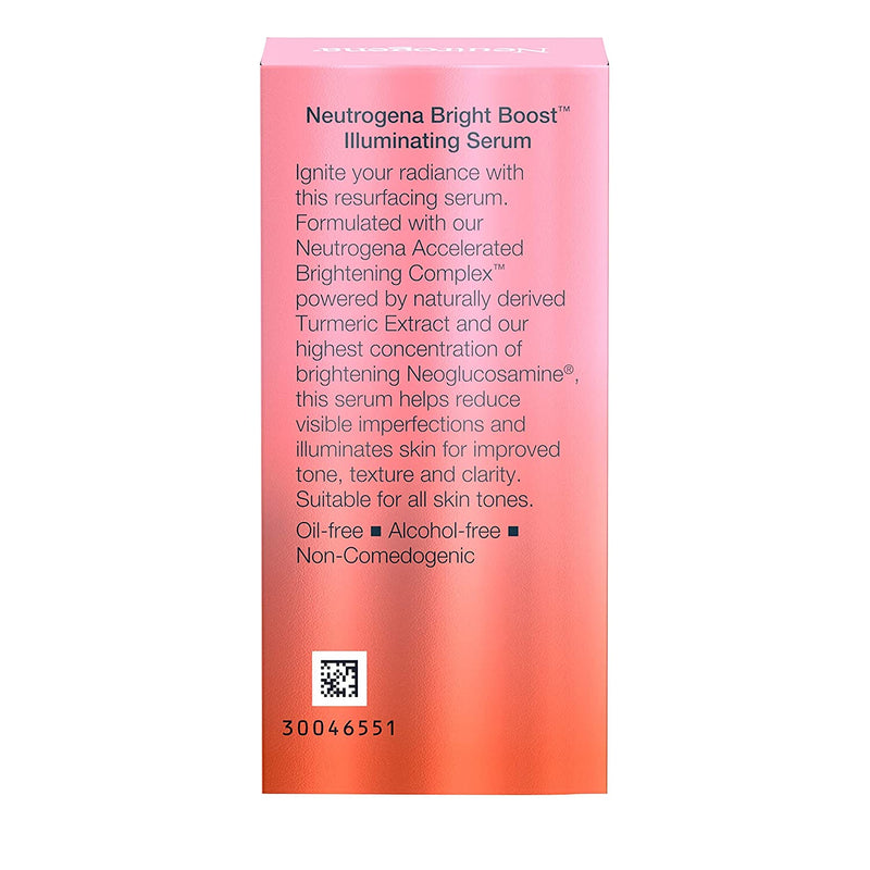 Neutrogena Bright Boost Illuminating Face Serum with Neoglucosamine & Turmeric Extract for Even Skin Tone, Resurfacing Serum for Face to Reduce Dark Spots & Hyperpigmentation, 0.3 fl. oz (Pack of 12) Neutrogena Store