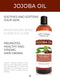 Velona Jojoba Oil USDA Certified Organic - 64 oz | 100% Pure and Natural Carrier Oil| Golden, Unrefined, Cold Pressed, Hexane Free | Moisturizing Face, Hair, Body, Skin Care, Stretch Marks, Cuticles velona