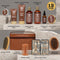 Father's Day Spa Gift Set for Men - Luxury 30-Piece Sandalwood Bath & Beard Gift Set for Men, Bath & Body Care Kit for Him with Beard Wax | Christmas, Valentine's Day, Birthday, Gift for Father Dad Infinity Warehouse