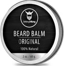 Unscented Beard Balm - Styles, Strengthens & Softens Beards and Mustaches - 100% Natural Beard Conditioner with Organic Shea Butter, Tea Tree, Argan & Jojoba Oils by Striking Viking Striking Viking Store