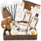 Bath and Body Gift Basket Set for Women - Coconut Vanilla Spa Gift Basket for Women 17-Piece Luxury Bath Gift Set with Shower Gel Self Care Pampering Gifts for Mothers Day, Christmas, Birthday Gifts Infinity Warehouse