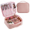 Travel Makeup Bag,Stagiant Make up Bag,Makeup Organizer Bag for Cosmetics Makeup Brushes Toiletry Travel Accessories with Dividers,Makeup Case for Women,Pink Stagiant