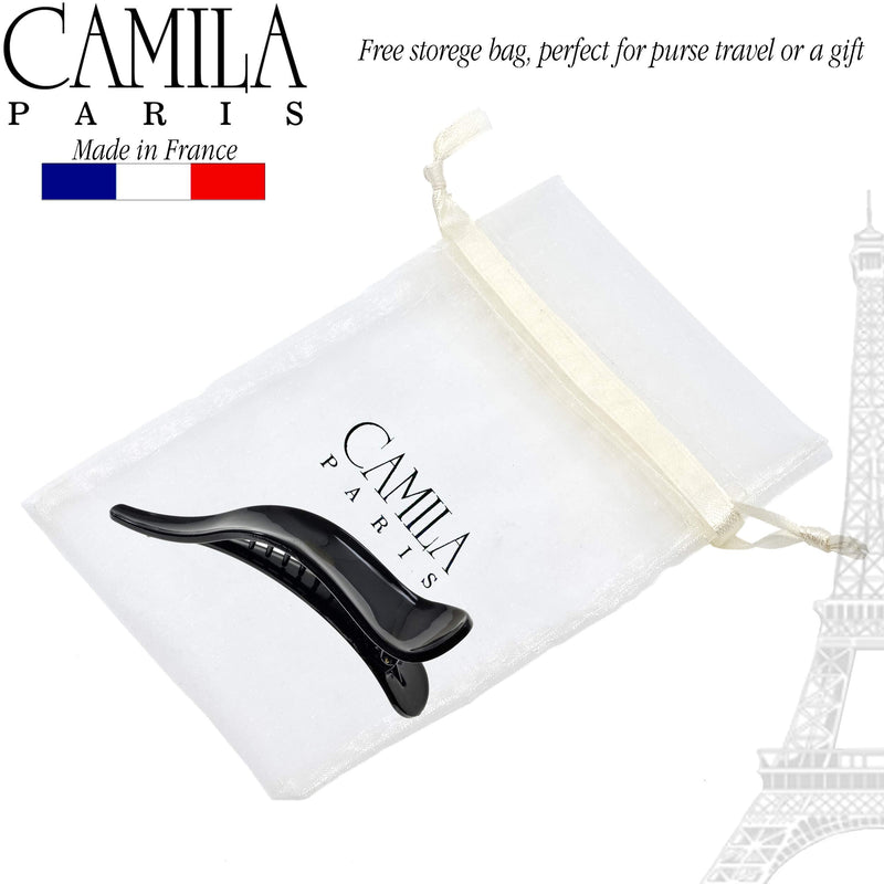 Camila Paris CP922B French Hair Clip for Women, Alligator Clip, Duckbill Girls Hair Claw Clips Jaw Fashion Durable and Styling Hair Accessories for Women, Strong Hold No Slip Grip, Made in France Camila