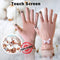EvridWear Beauty Cotton Gloves with Touchscreen Fingers for SPA, Eczema, Dry Hands, Hand Care, Day and Night Moisturizing, 3 Sizes in Feather or Light Weight (6 pair S/M, Feather Weight Pink Color) Evridwear