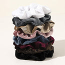 Scrunchies Hair Ties Accessories for Girls Women's Hair Big Velvet Cute Scrunchy Large Jumbo Giant Huge Scrunchie Bulk Pack Hairbands For Thick Curly Hair No Crease Soft Elastic Hair Bands Ivyu