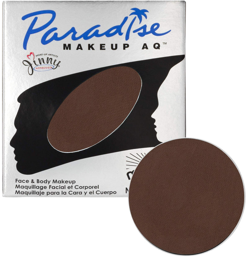 Mehron Makeup Paradise Makeup AQ Refill (.25 oz) (DARK BROWN) Mehron