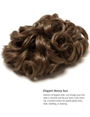 Yamel Messy Bun Scrunchie Chignon Hairpiece Updo Curly Bun Extension Combs in Messy Bun Hair Piece for Women Yamel