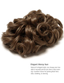 Yamel Messy Bun Scrunchie Chignon Hairpiece Updo Curly Bun Extension Combs in Messy Bun Hair Piece for Women Yamel