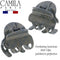 Camila Paris CP3087 French Hair Clip for Women, Set of 2 Small Gray Girls Hair Claw Clips Fashion Durable Hair Accessories for Women, Luxury Ladies Strong Hold No Slip Grip Clamp, Made in France Camila