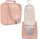 Premium Small Hanging Travel Toiletry Bag for Women and Men, Hygiene Bag, Bathroom and Shower Organizer Kit with Elastic Band Holders for Toiletries, Cosmetics, Makeup, Brushes (Small) BOACAY