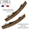Camila Paris CP3075 French Hair Barrette Clip for Girls, Set of 2 Brown Rubberized Metal Clasp Strong Hold Grip Hair Clips for Women, No Slip Durable Styling Girls Hair Accessories, Made in France Camila