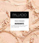 Palladio, Pressed Rice Powder with Mirror Mattifying Makeup Setting that Lasts All Day Instantly Absorbs Oil Works alone or with makeup, Translucent, 0.26 Ounce Palladio