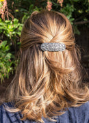 Celtic Peacock Hair Clip, Hand Crafted Metal Barrette Made in the USA with a Medium 70mm by Oberon Design Oberon Design