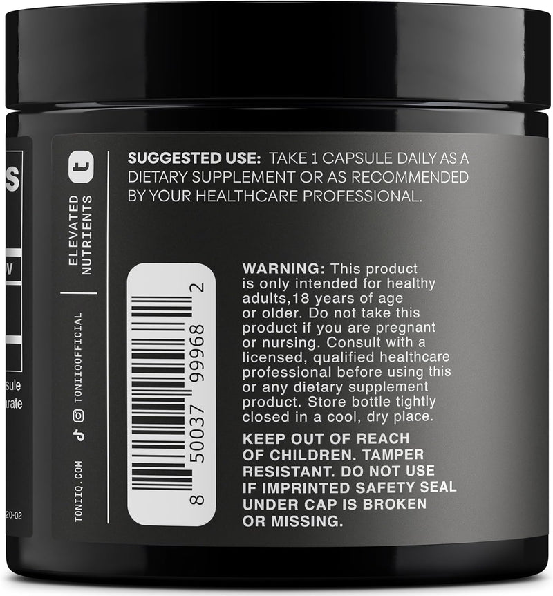 Toniiq 99%+ 40mg Supplement - Ultra High Purity PQQ 40mg Concentrated Formula - PQQ 40 mg 120 Capsules - Pyrroloquinoline Quinone Supplement - 1 Capsule Serving - Vegetarian Capsules Infinity Warehouse