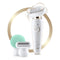 Braun Epilator Silk-épil 9 9-020 with Flexible Head, Facial Hair Removal for Women, Shaver & Trimmer, Cordless, Rechargeable, Wet & Dry, Beauty Kit with Body Massage Pad Braun