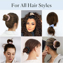 Mommesilk 4 Pack Silk Scrunchies for Curly Hair Sleep Elastic Bobbles for Women Girls Hair Care 100 Silk Hair Ties Band Rope Mommesilk Store