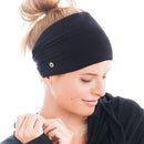 BLOM Original Headband Two Pack. 6" Multi Style Design for Yoga Workout Running Athletic. Wear Wide Turban Knotted. Ethically Made in Bali. BLOM Store