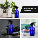 Chef's Star 16 Oz Glass Spray Bottles for Cleaning Solutions, Hair Spray, Plant Spray, Essential Oil or Alcohol Spray Bottle, Pack of 2, Blue Chef's Star Store