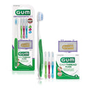 GUM - 124KK Orthodontic Kit - Orthodontic Toothbrush, 3 Proxabrush Sizes, EasyThread Floss, and Mint Ortho Wax GUM