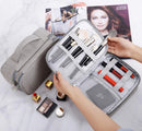 Rownyeon Makeup Bag for Women Girls Cute Portable Makeup Brushes Bag Bow-knot Cosmetic Case Toiletry Pouch Travel Kit Organizer Camdeez