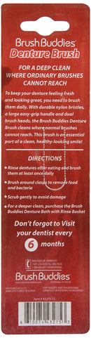 Brush Buddies Denture Brush Assorted Colors Brush Buddies