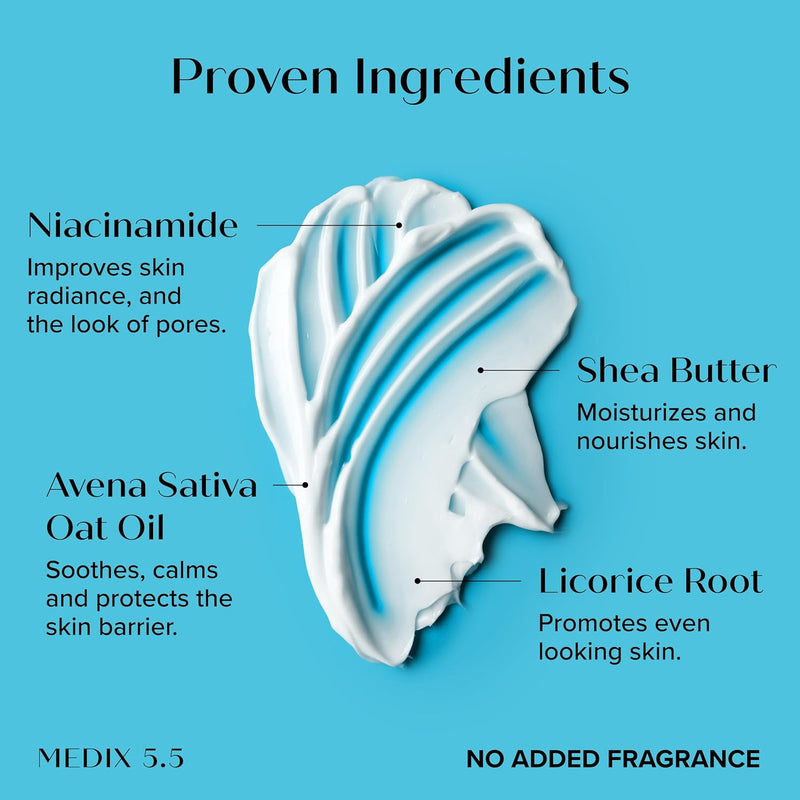 MEDIX Fragrance Free Niacinamide Face Moisturizer + Shea Butter Cream For Face & Body Lotion | Anti Aging Skin Care Firming Cream For Wrinkles, Dark Spots, Large Pores, 15 Fl Oz, 2-Pack Infinity Warehouse