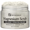 Himalayan Salt Scrub, Face, Foot, and Body Exfoliator with Collagen and Stem Cells, Exfoliating Scrub for Toning, Cellulite, and Skin Care by M3 Naturals 16 fl oz Infinity Warehouse
