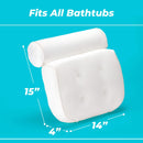 Bath Pillow (Premium Quality), Luxury Bathtub Pillow Rest (Powerful Suction Cups), Bath Pillows for Tub Neck and Back Support, Spa Pillow for Bathtub (Breathable 3D Mesh), Hot Tub Pillow (Head) BASIC CONCEPTS