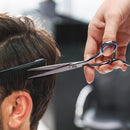 Hair Cutting Scissors Shears Professional Barber ULG 6.5 inch Hairdressing Regular Scissor Salon Razor Edge Hair Cutting Shear Japanese Stainless Steel with Detachable Finger Inserts ULG