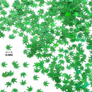 20 Grams Weed Leaf Glitter Festival Pot Leaves Nail Body Art Decoration for DIY Festival Makeup Accessories (Green) Blulu