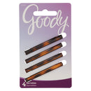 Goody Hair Barrettes Clips - 4 Count, Mock Tort - Slideproof and Lock-In Place - Suitable for All Hair Types - Pain-Free Hair Accessories for Men, Women, Boys, and Girls - All Day Comfort GOODY