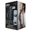 Braun Electric Razor for Men, Series 6 6072cc SensoFlex Electric Shaver with Precision Trimmer, Rechargeable, Wet & Dry Foil Shaver with 4in1 SmartCare Center and Travel Case, Black/Blue Braun Store