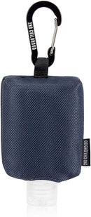 Travel Size Bottle Case and Carabiner Holder Carrier Bag - Portable Mini Waist Bag for Liquid Storage - Clip On Belt Loop, Backpack and Purse - Includes Empty Flip Cap 2 oz. Reusable Bottle (Blue) 2nd Childhood Store
