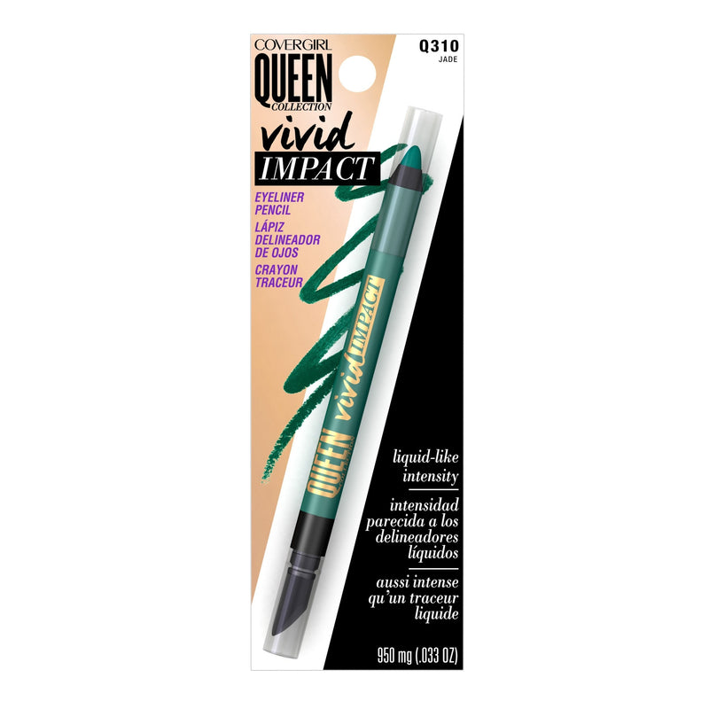 COVERGIRL Queen Vivid Impact Eyeliner Jade Q310, .033 oz (packaging may vary) COVERGIRL