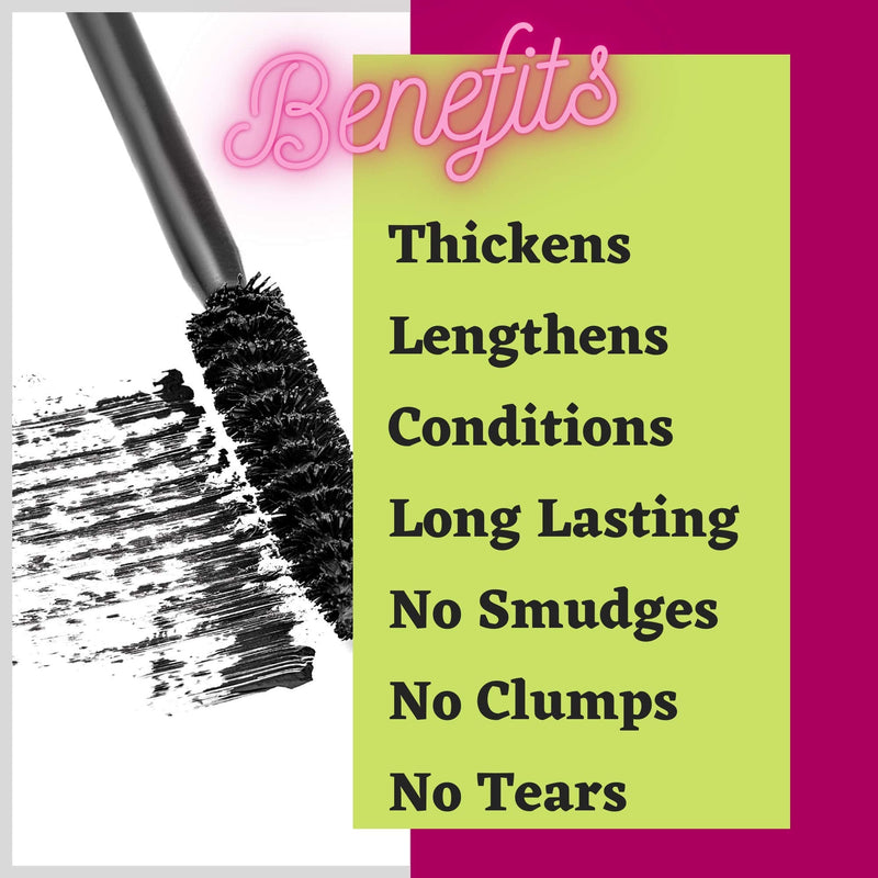 Fifth & Skin NATURLASH Natural Mascara (BLACK) - Hypoallergenic Mascara for Sensitive Eyes – Vegan & Cruelty Free Mascara – Gluten Free - Paraben Free - Nourish, Lengthen & Thicken Fifth & Skin