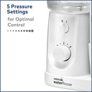 Waterpik Water Flosser For Teeth, Portable Electric Compact For Travel and Home - Nano Plus, WP-320, White Waterpik