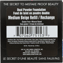 Gabriel Cosmetics Dual Powder Foundation, Natural, Paraben Free, Vegan, Gluten-free, Cruelty-free, Non GMO, Pressed mineral powder, enhanced with Sea Fennel (Medium Beige REFILL) Gabriel Cosmetics