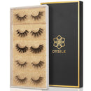 DYSILK 5 Pairs 6D Mink Eyelashes 5 Styles Mixed Lashes Faux Natural Fluffy Cross False Eyelashes Wispy Long Extension Fake Eyelashes Thick Soft Eyelashes Reusable Pack No Glue |005-(15mm-18mm) DYSILK Store