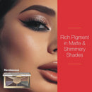 Mirabella Eye Love You Neutral Shimmer Eyeshadow Palette - Makeup Palette w/Ultra Pigmented Pressed Powders, Creamy Matte & Shimmer Brown Eyeshadow Shades - Rendezvous Infinity Warehouse
