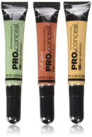 L.A. Girl Pro Conceal Set Orange, Yellow, Green Correctors, Pack of 3 (LAX-GC990+GC991+GC992-B) L.A. Girl
