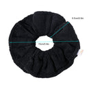 Ivyu Microfiber Hair Drying Scrunchies Towel Fiber - Buns Large Big Jumbo Black Scrunchie for Curl Hair for Shower Warp Wet Hair Anti Frizz Hair Products Absorbent Fast Sleep Scrunchy For Women Girls Ivyu