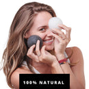 pureSOL Konjac Sponge - Activated Charcoal - Facial Sponge, 100% Natural Sponge, Eco-Friendly - Great for Acne, Exfoliating pureSOL