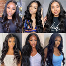 UNice Hair 4X4 Lace Closure T-Part Lace 100% Human Hair Brazilian Body Wave 4X0.75 Hand-Tied Lace Closure Middle Part Unprocessed Remy Hair Natural Color 16inch UNICE Store