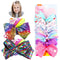 PANTIDE 8Pcs JOJO Bow Hair Clips- 8 Inch Large Sparkly Glitter Sequin Hair Bows and 5 Inch Rainbow Unicorn Grosgrain Ribbon Hair Bows, Alligator Hair Clips Hair Barrettes Accessories with Gift Bag PANTIDE Store