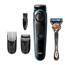 Braun Beard Trimmer BT3240, Hair Clippers for Men, Cordless & Rechargeable with Gillette ProGlide Razor, blue, 1 Count Braun Store
