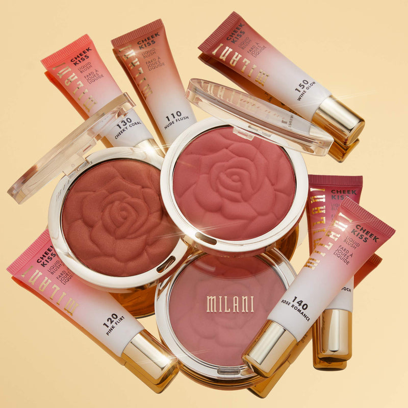 Milani Rose Powder Blush - Tea Rose (0.6 Ounce) Cruelty-Free Blush - Shape, Contour & Highlight Face with Matte or Shimmery Color Milani